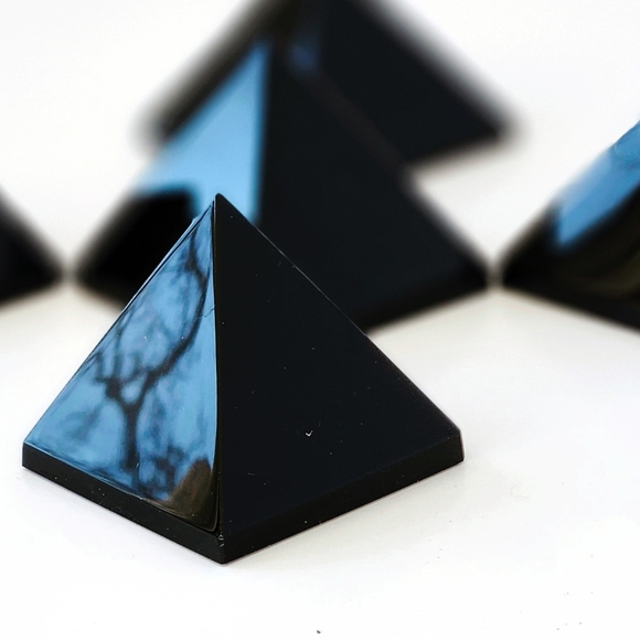GalleyandOar Other - Black Obsidian, Pyramid, Crystals, metaphysical, academia, cottagecore, Goth